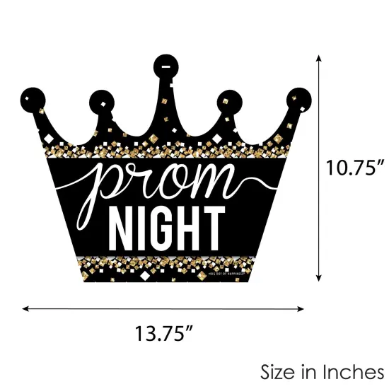 Big Dot of Happiness Prom - Hanging Porch Prom Night Party Outdoor Decorations - Front Door Decor - 1 Piece Sign {7}
