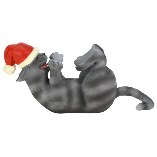 Tree Buddees Black or Orange Cat Yarn Holder / Christmas Ornament Display Holder 10" x 4.5" Black cat {5}