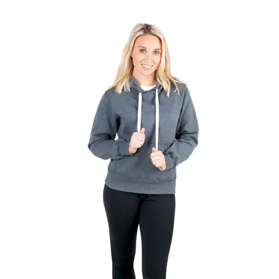 JERZEES&reg; Snow Heather French Terry Raglan Hooded Sweatshirt Navy {6}