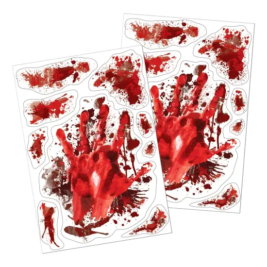 Beistle - Blood Splatter Clings - 12" x 17" Sh - 12 Pack {1}