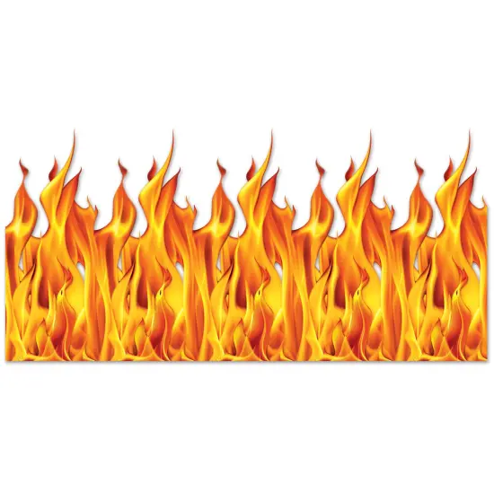Beistle - Flame Backdrop - 4' x 30' - 6 Pack {1}