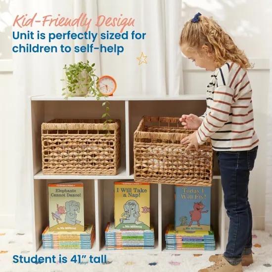 Streamline 5-Compartment Storage Cabinet, 30in High White Wash {4}