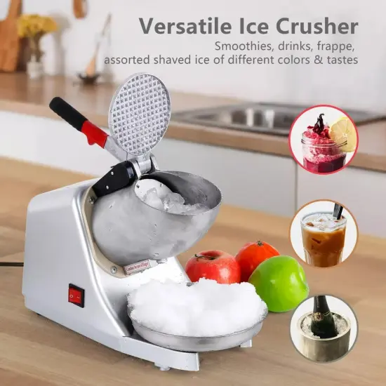 Ice Shaver Machine Snow Cone Maker Shaved Ice 143 lbs Electric Crusher Shaving {4}
