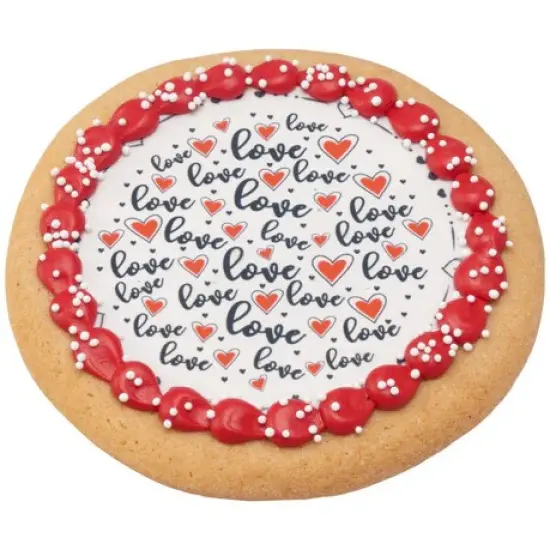Love Valentines Day Edible Cake, Cupcake or Cookie Image PhotoCake {2}