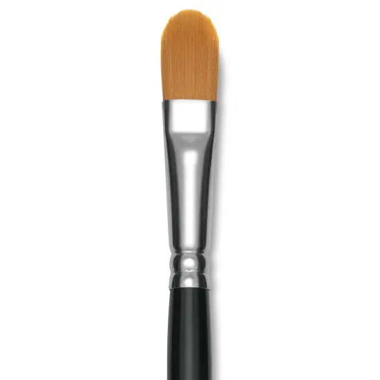 Utrecht Synthetic Sablette Brush - Long Handle, Filbert, Size 12 {1}