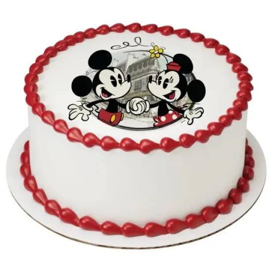 Mickey Mouse & Friends Cafe Minnie Edible Cake Image PhotoCake&reg; {3}