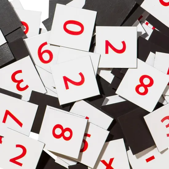Magnet Numerals Set, 100 Per Set, 3 Sets {3}