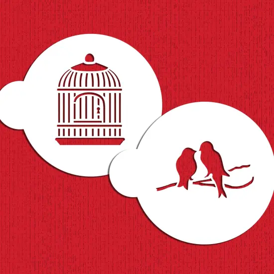 Love Birds Cookie Stencil Set | C587 by Designer Stencils | Cookie Decorating Tools | {1}