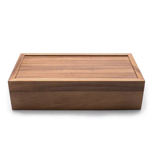 Fox Run Wooden Double Tea Storage and Organization Box 10 Compartments {4}