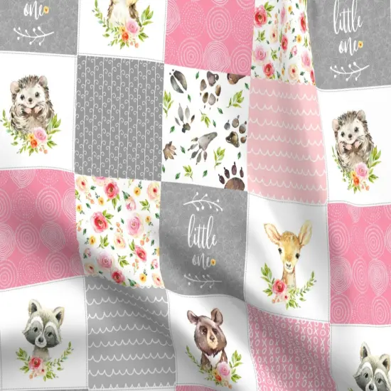 Various Fabrics by the Yard or Fat Quarter Quilt Patchwork Blanket Nursery Baby Woodland Bedding Forest Custom Printed Fabric by Spoonflower {5}
