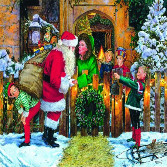 Sunsout Off to Work 300 pc Christmas Jigsaw Puzzle 44603 {1}