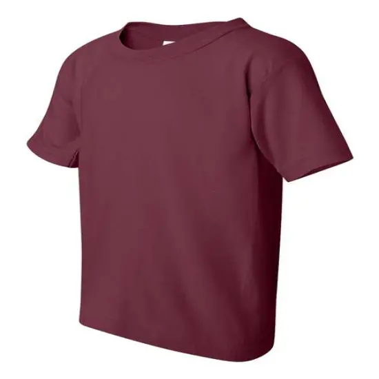 Gildan&reg; Heavy Cotton Youth Crewneck Short Sleeve T-Shirt - 5000B Maroon {2}