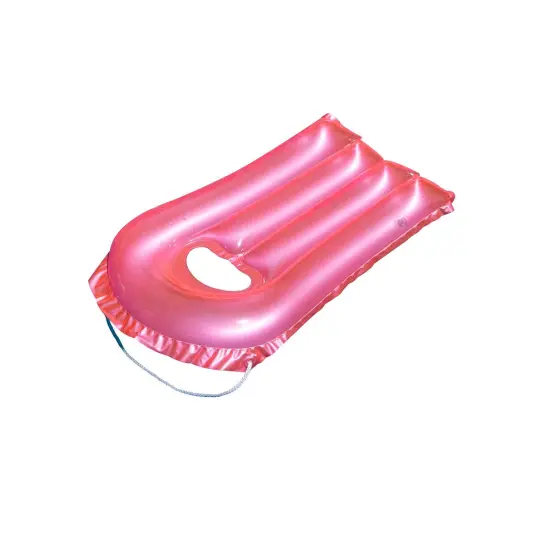 Swim Central Inflatable Transparent Surf Rider Pool Float - 30" - Pink {6}