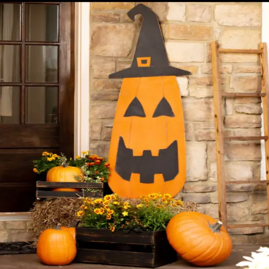 57" TALL Jack O Lantern Porch Sign {3}
