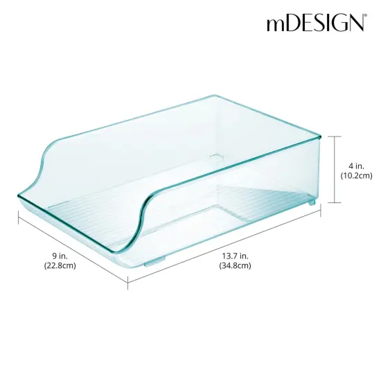 mDesign Plastic Water Bottle Tray Storage Rack and Dispenser {3}