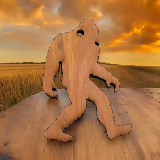 Sasquatch - Bigfoot Raw Cedar Ornament 2.5x3.5in {5}