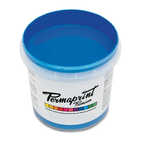 Permaprint Premium Screen Ink - Glow Blue, 1 L {1}