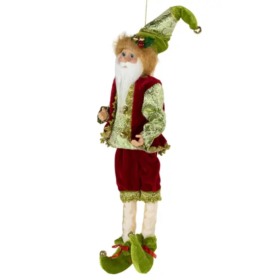 Northlight Poseable Whimsical Elf Christmas Figurine - 18" Red {4}