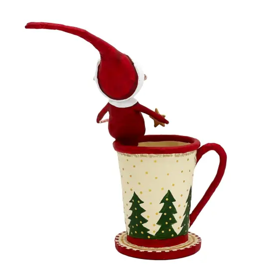 Lori Mitchell Christmas Collection: Cocoa and Cookies Santa Figurine {3}