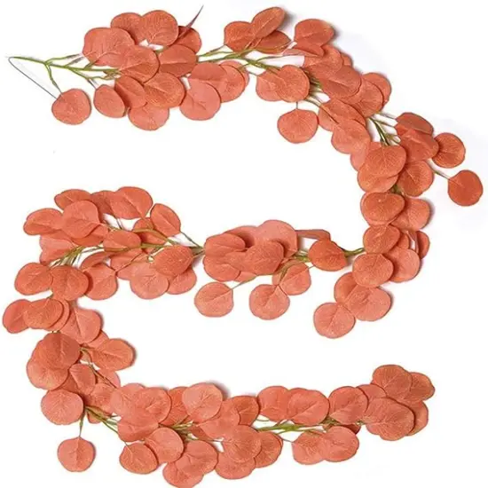 Artificial Autumn Eucalyptus Garland 6.4 ft {1}