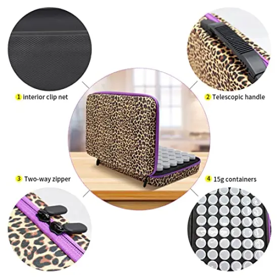 60 Slots Diamond Painting Storage Containers, Diamond Painting Accessories with Tools for Diamond Art Organizer Craft Jewelry Beads Storage Box {4}