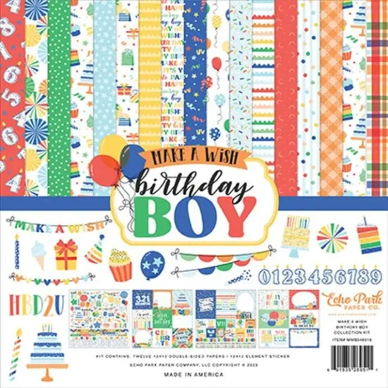Echo Park Make a Wish Birthday Boy Collection Kit {1}