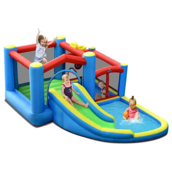 Inflatable Kids Water Slide Outdoor Indoor Slide Bounce Castle {1}