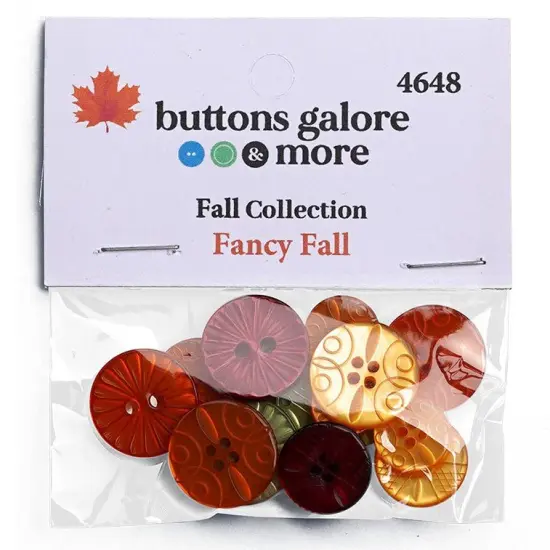 Buttons Galore Fancy Fall Buttons for Sewing Crafts Scrapbooking DIY Projects. 45 Buttons - 3 Packs {2}