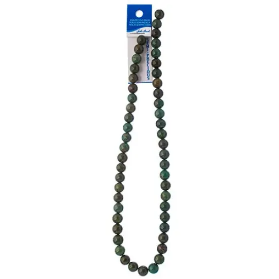 Earth's Jewel Semi-Precious 8mm Turquoise Natural Round Strung Bead {4}