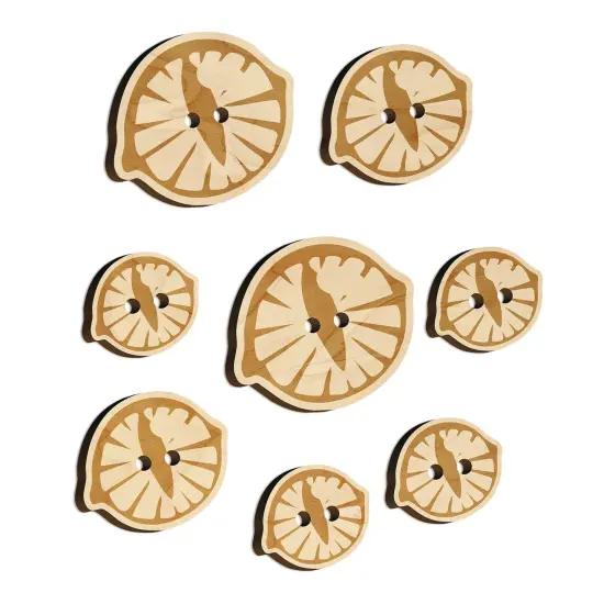Cat Eye Wood Buttons for Sewing Knitting Crochet DIY Craft {7}