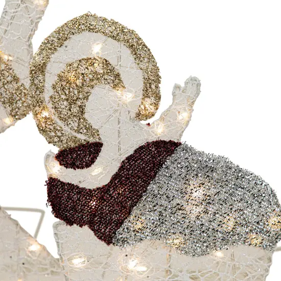 Northlight 41" LED Lighted Holy Family Nativity Scene Outdoor Christmas Decoration White {6}