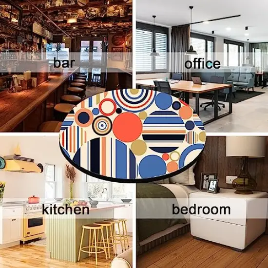 50 Pieces Sublimation Blank Cup Coasters Bulk, 4x4 Inch Round Blank Cup Mat Rubber for Sublimation Transfer Heat Press Printing DIY Crafts {3}