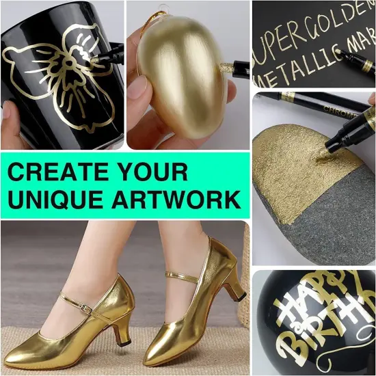 Art Liquid Mirror Chrome Highlight Marker Pen - DIY Multifunctional Tool {5}