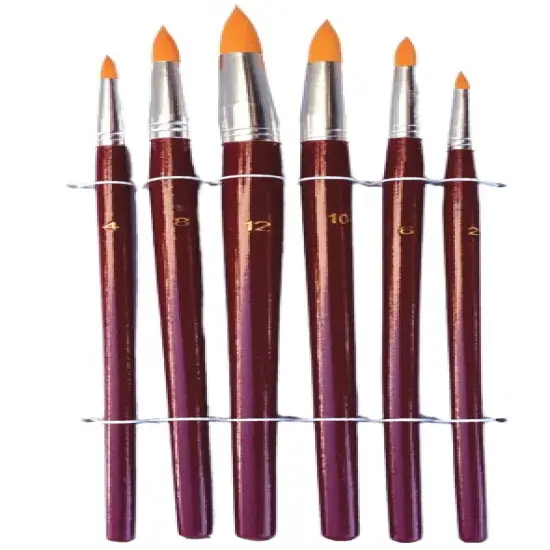 Kitcheniva 6 Round Brush Painting Fine Point Oil Watercolor Acrylic Artist {1}