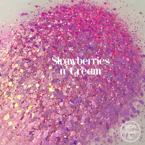 Polyester Glitter - Strawberries n' Cream by Glitter Heart Co.&trade; {3}