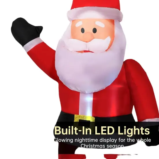 6FT Inflatables Santa Clauswith Built-in LED Light {2}