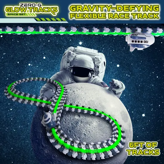 USA Toyz Zero G Space Glow Race Track for Kids- 258pc {2}