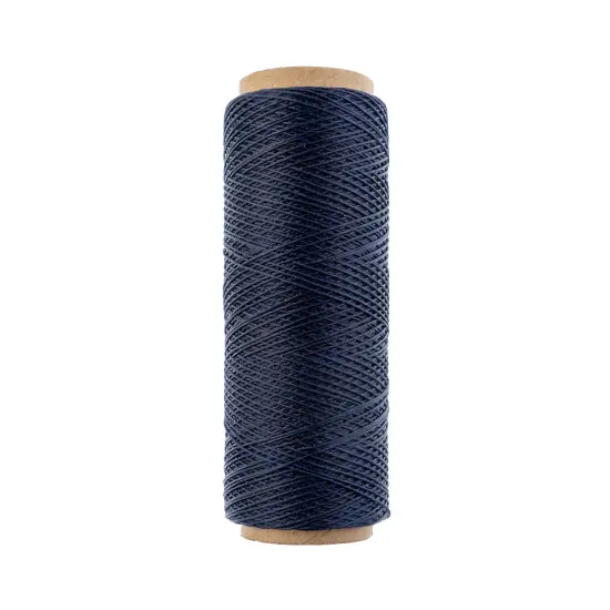 Gudebrod 0.015" Waxed Polyester Thread 500ft | Made In USA Blue {2}