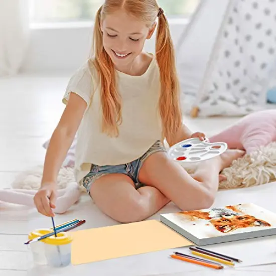 Watercolor Pads 9x12”, Pack of 2 (60 Sheets), Glue Bound, Acid-Free Paper, 140lb (300gsm), Perfect for Most Wet & Dry Media, Ideal for Beginners, Artists & Professionals {3}