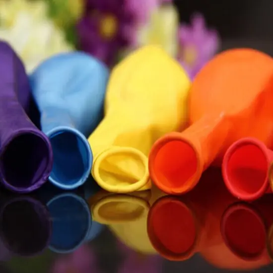 100pcs 10 inch Pearl Latex Colorful Thickening Green {3}