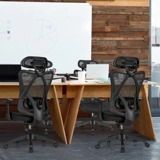 Costway Ergonomic High Back Mesh Office Chair w/ Adjustable Lumbar Support {3}