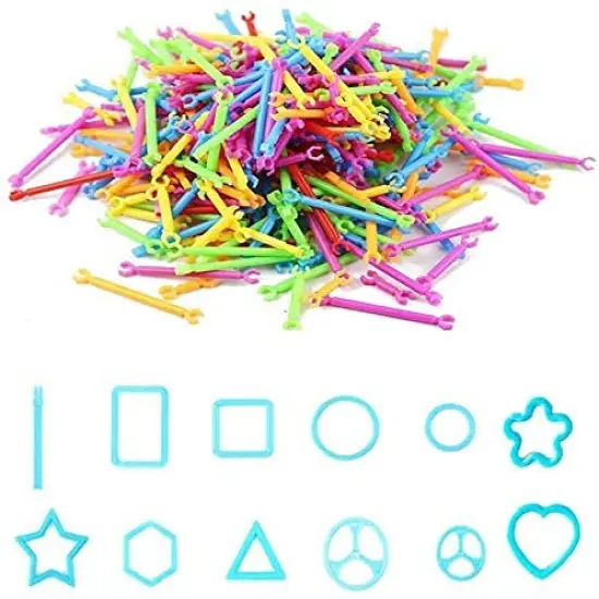 500 Pieces Building Toys Building Blocks Kids Educational Construction Engineering Set, Interlocking Creative Connecting Kit, STEM Toy for Both Boys and Girls {6}