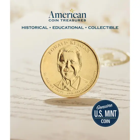 Official Ronald Reagan First Presidential Inauguration Invitation and Presidential Dollar {2}