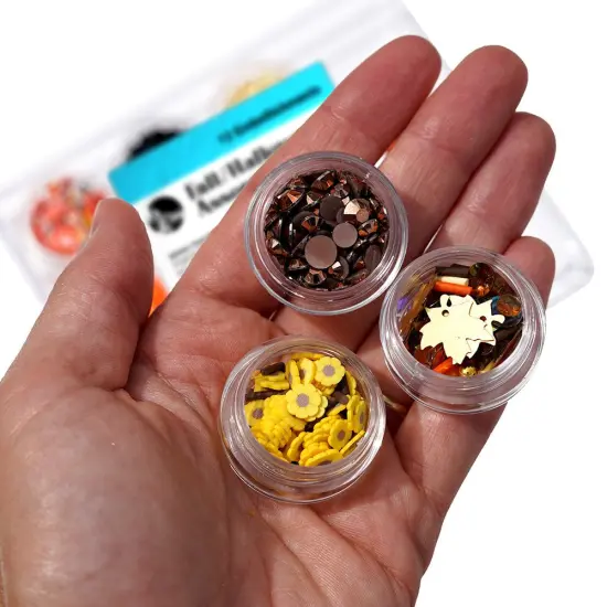 Buttons Galore Fall Halloween Embellishment Assortment for Crafts - 12 Colors {3}