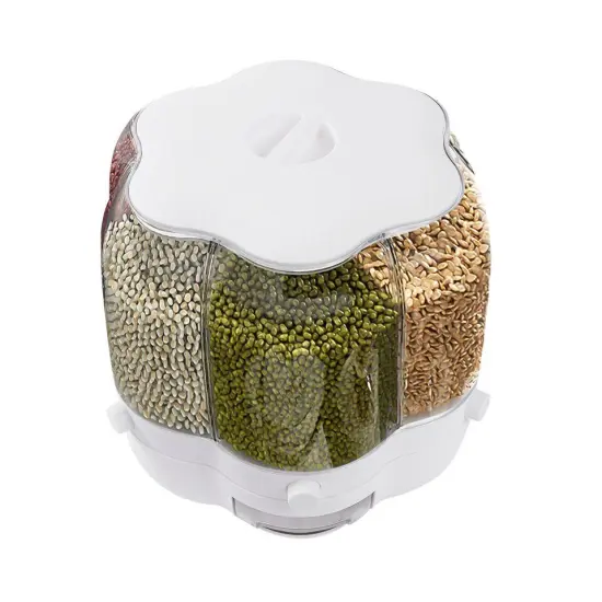 Large Rotating Storage Container 360&deg; Food Grain Rice Dispenser {2}