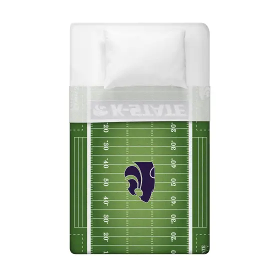 Sleep Squad Kansas State Wildcats Football Field 60” x 80” Throw College Blanket {4}