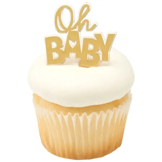 Oh Baby Foil DecoPics Cupcake Decoration, 12ct {2}
