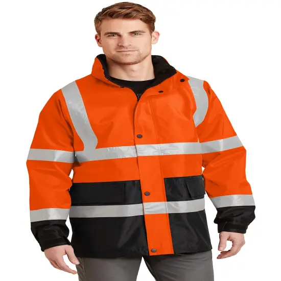 CORNER STONE&reg; - Waterproof Parka Safety orange/ black {3}