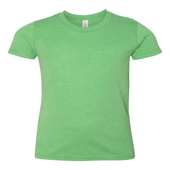 BELLA + CANVAS&reg; Slim Fit Youth Crew Neck Tee Green triblend {1}