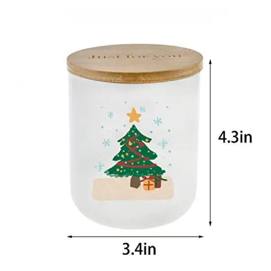 Lihome Christmas Candles - Christmas Gifts for Women Men, Candles for Home Scented, Handmade Ceramic Jar 11.5oz Natural Soy Wax(Christmas Vanilla Coconut) {2}